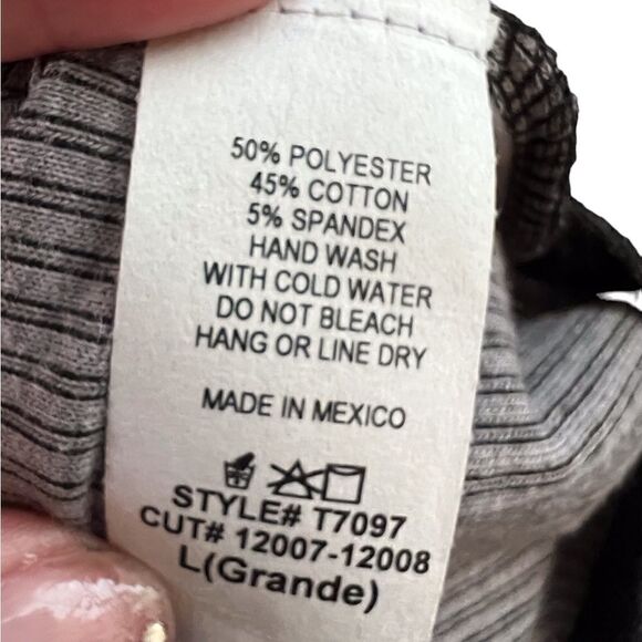 Blumin  ||  Dark Gray long sleeve t-shirt with embellishments on the sleeves. - Picture 6 of 6